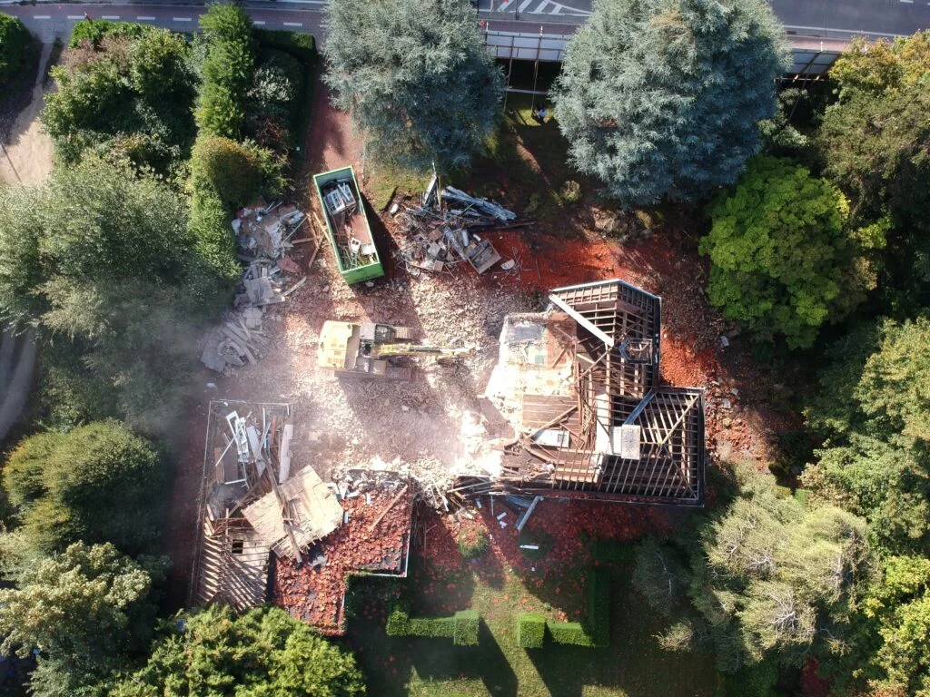 Notarispark afbraak villa september 2025