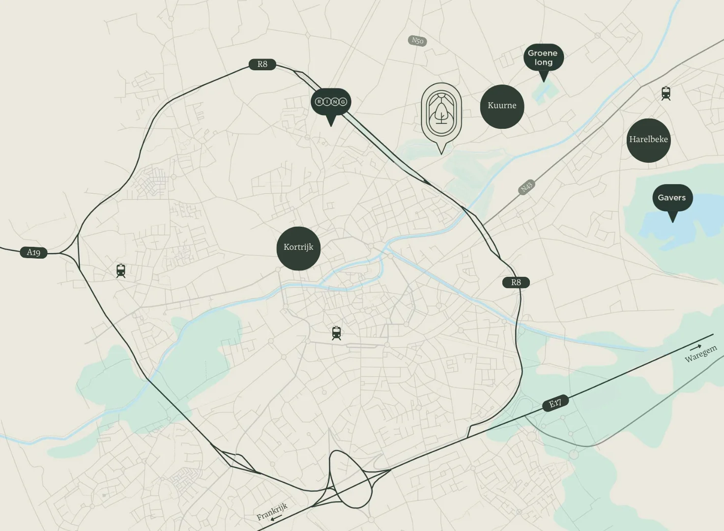 Steelander Projectontwikkeling Notarispark kuurne liggingsplan